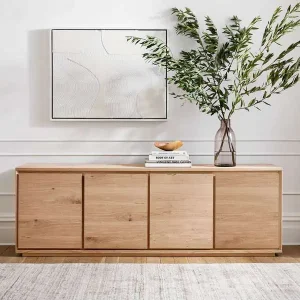 Teak Wood Minimalist Sideboard TV Stand - CH Furnitures